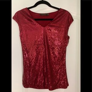 The LIMITED red Sequins top